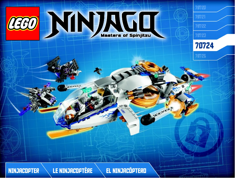 Page 1 de la notice Manuel utilisateur Lego Ninjago 70724