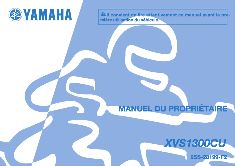 Page 1 of the manual User Manual Yamaha XVS1300CU (2016)