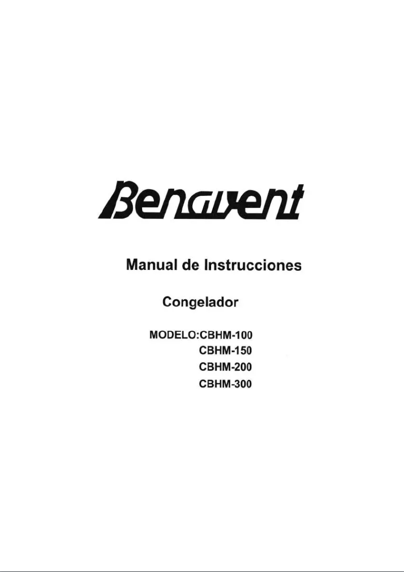 Página 1 del manual Manual de usuario Benavent CBHM100