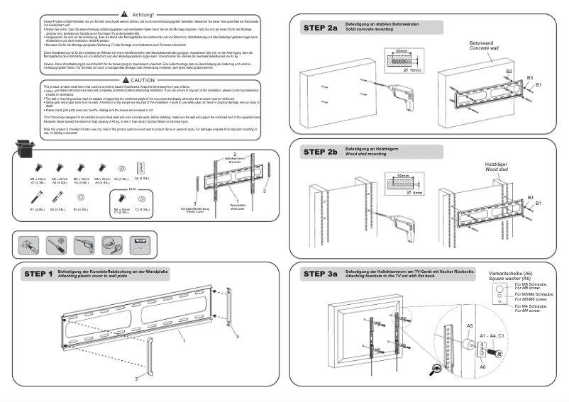 Page 1 de la notice Manuel utilisateur TechniSat TechniMount SLIM