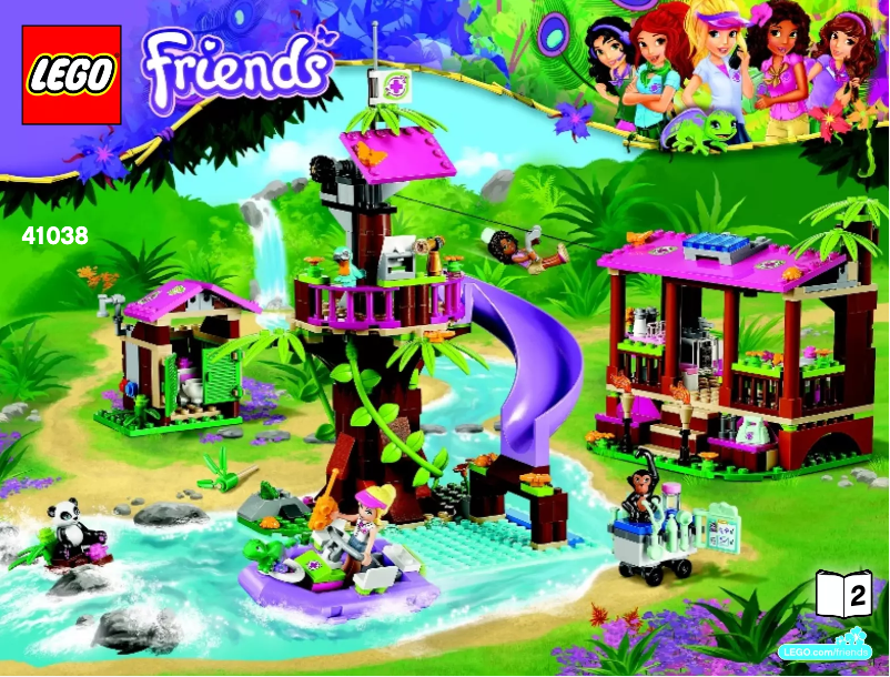 Page 1 de la notice Manuel utilisateur Lego Jungle Rescue Base