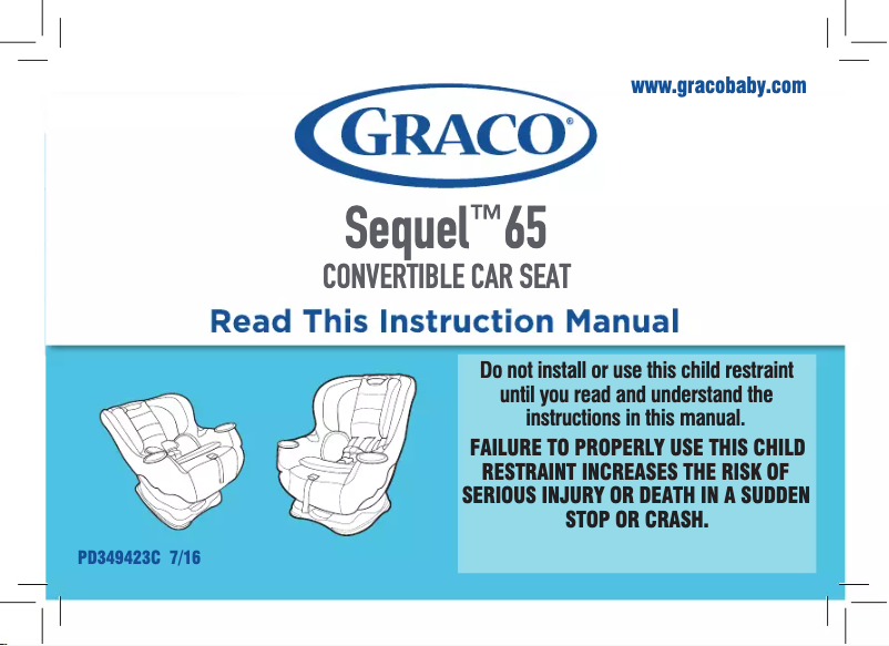 Página 1 del manual Manual de usuario Graco Sequel 65