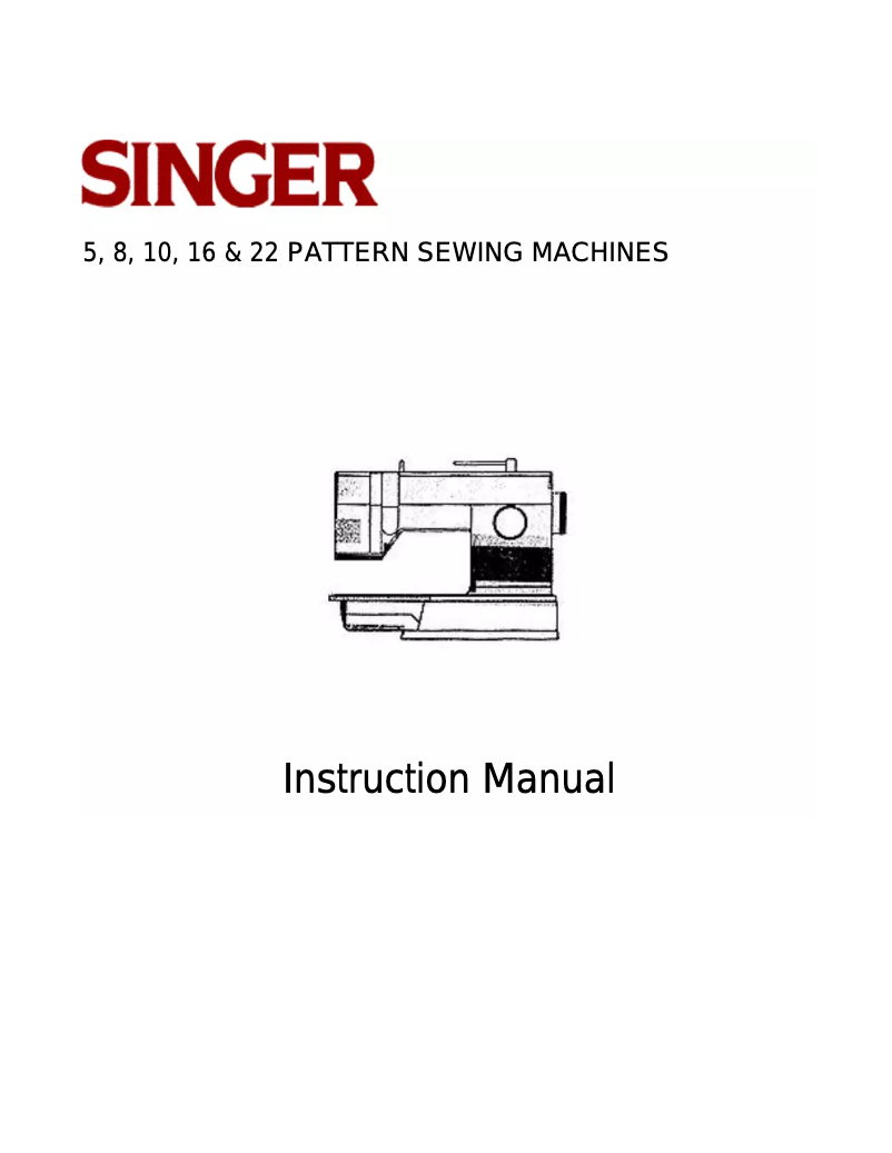 Página 1 del manual Manual de usuario Singer 18434