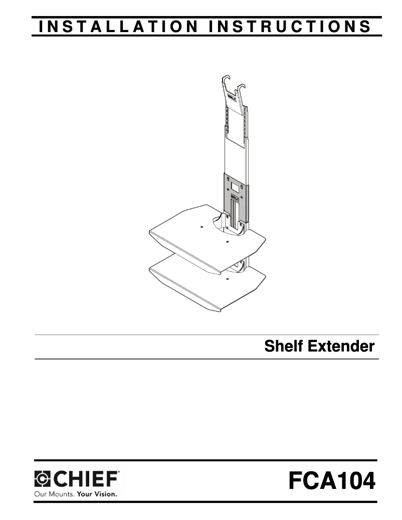 Página 1 del manual Manual de usuario Chief FCA104