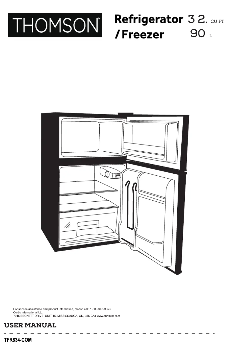 Page 1 de la notice Manuel utilisateur Thomson TFR834-COM