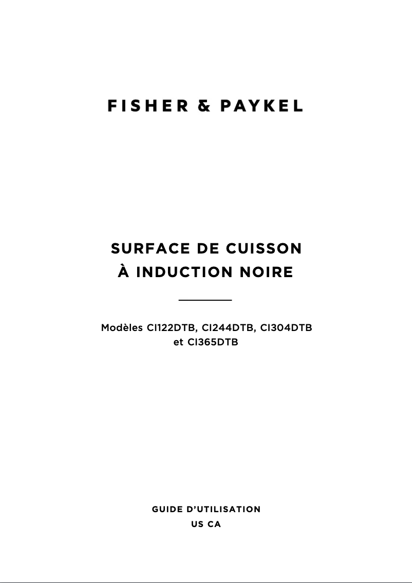 Página 1 del manual Manual de usuario Fisher & Paykel CI244DTB4