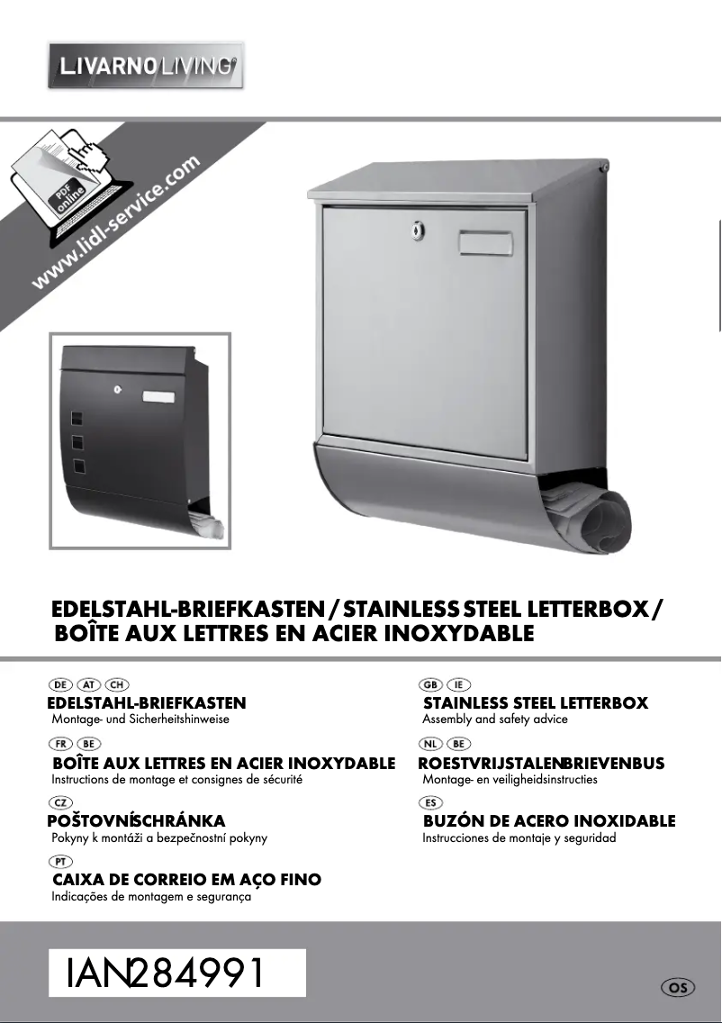 Page 1 of the manual User Manual Livarno Lux IAN 284991