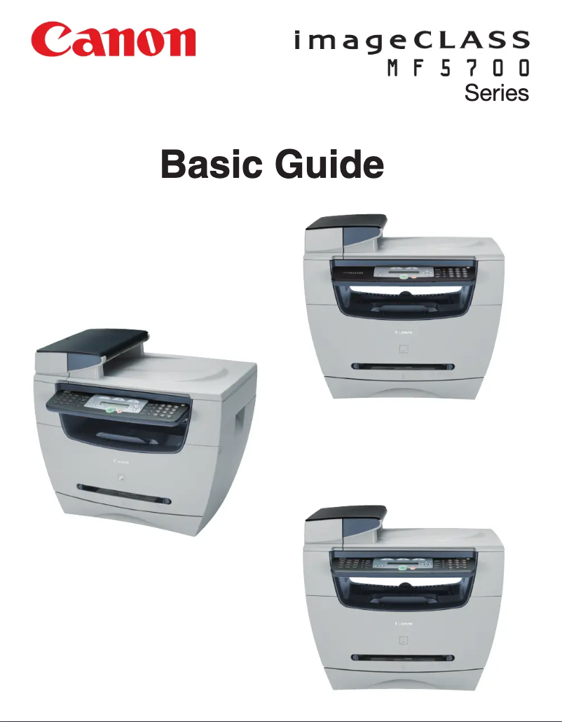 Página 1 del manual Manual de usuario Canon imageCLASS MF5730