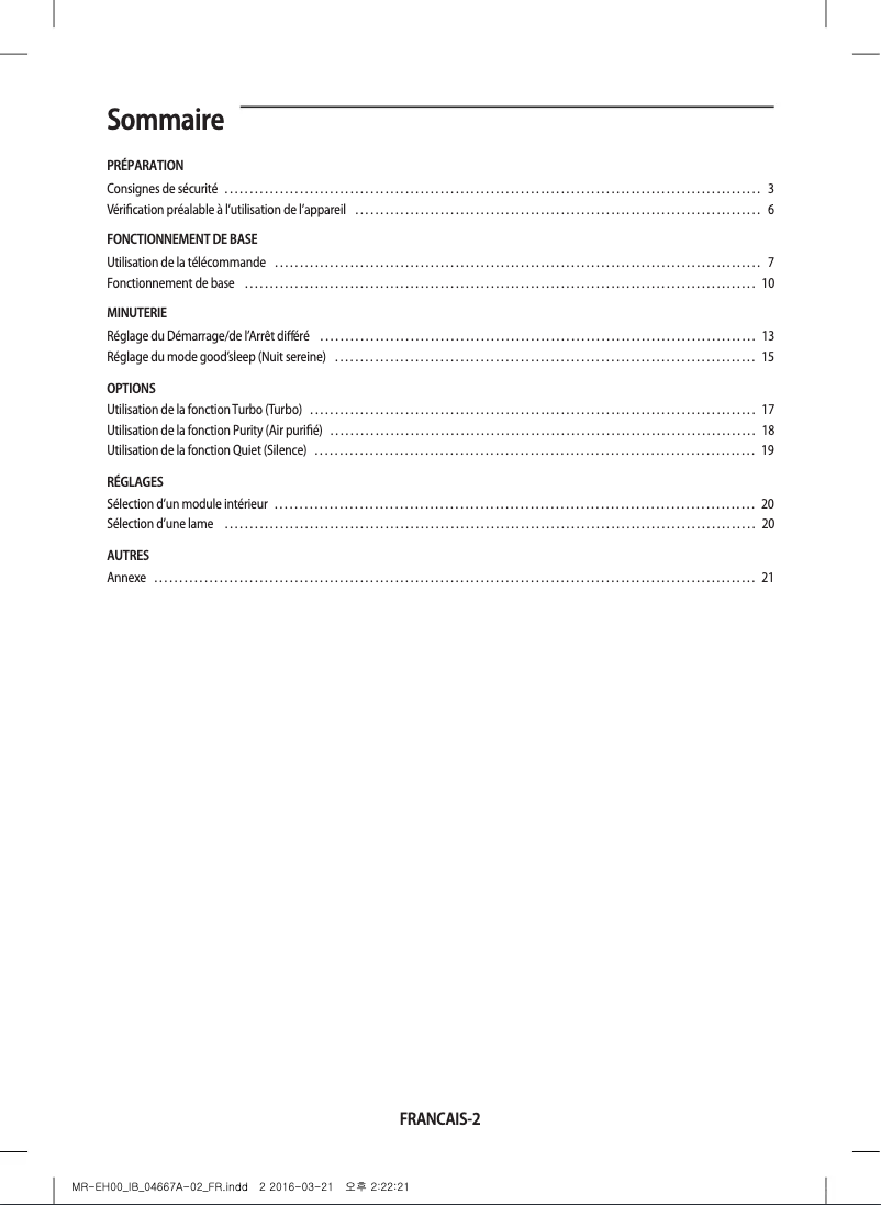 Página 1 del manual Manual de usuario Samsung MR-EH00