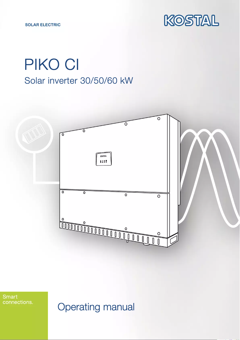 Página 1 del manual Manual de usuario Kostal Piko CI 30