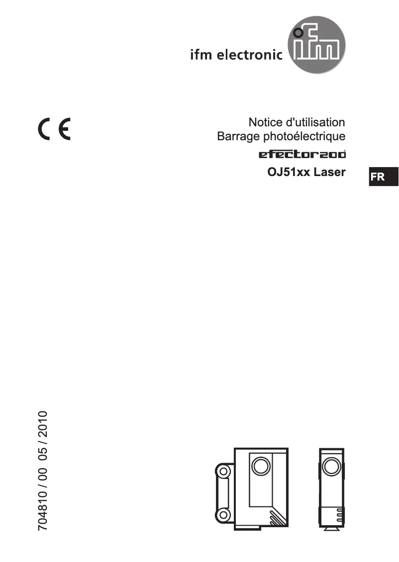 Page 1 de la notice Manuel utilisateur IFM OJ5116