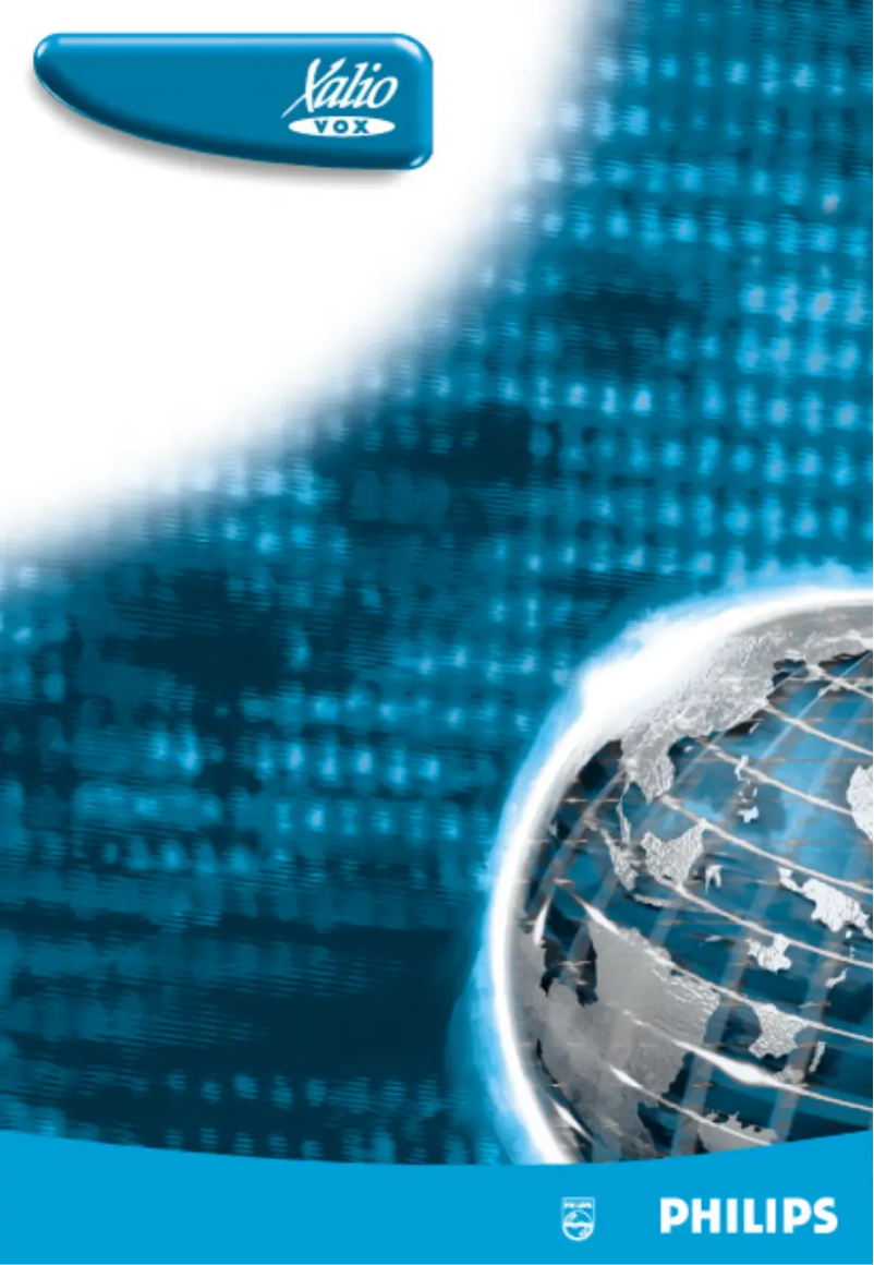Page 1 of the manual User Manual Philips Xalio TD6600