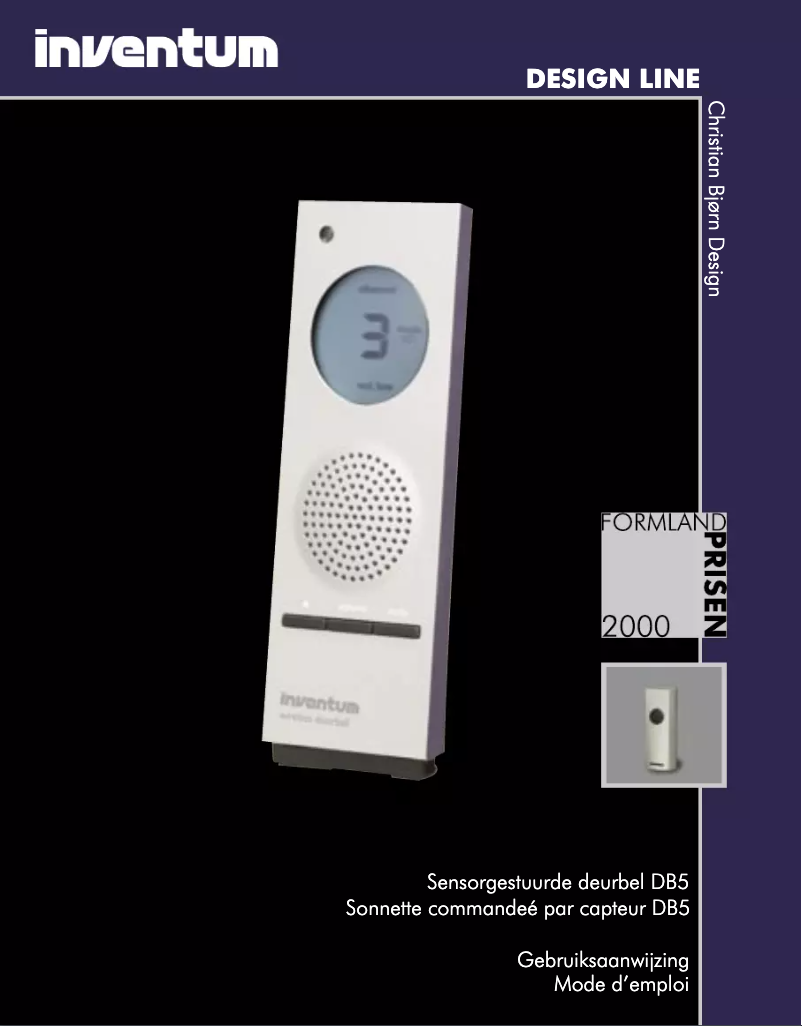 Page 1 de la notice Manuel utilisateur Inventum DB5