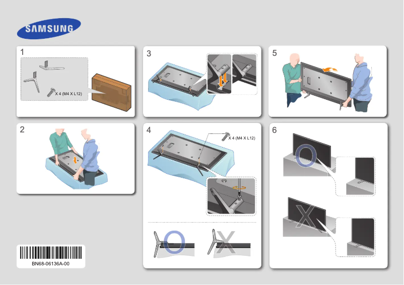 Página 1 del manual Guía de instalación Samsung UE65H6400AK