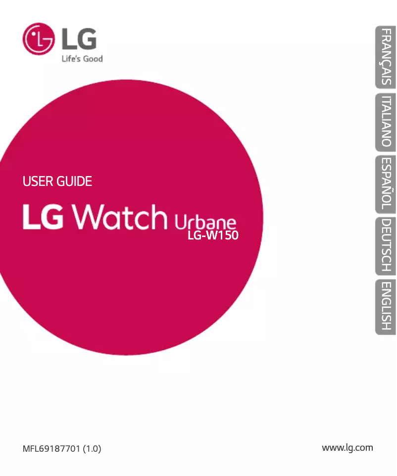 Page 1 of the manual User Manual LG Urbane