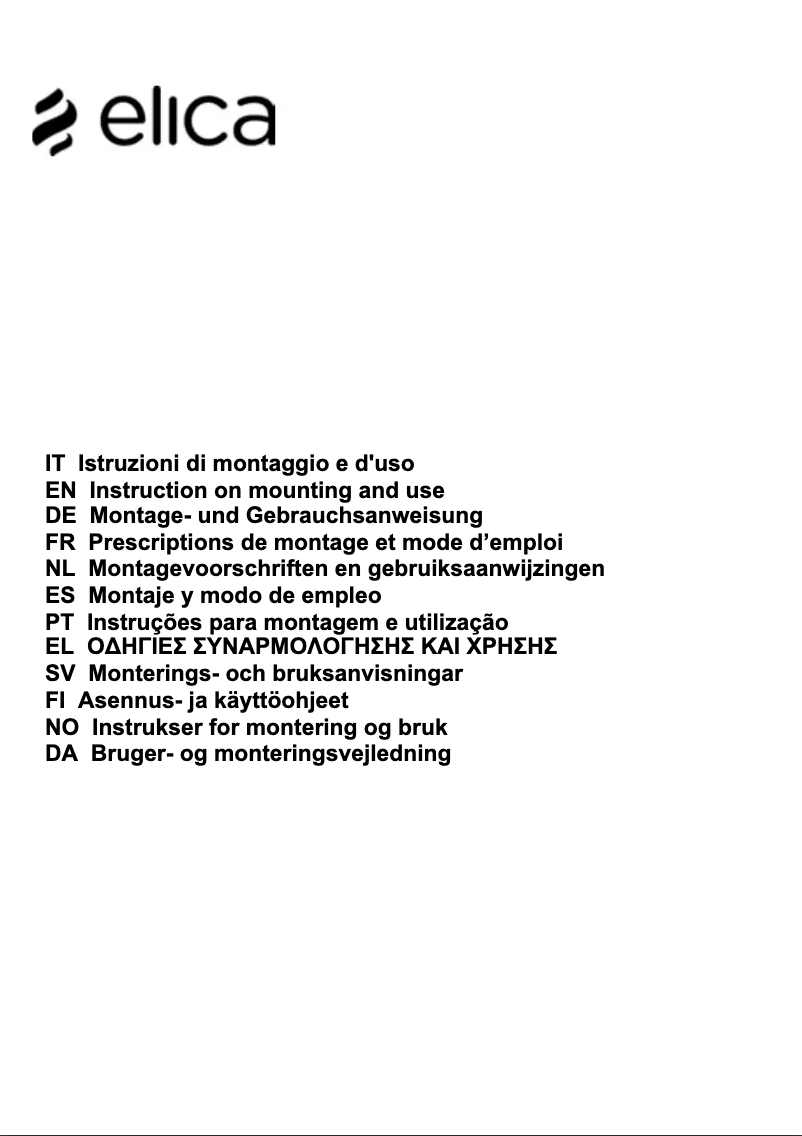 Page 1 de la notice Manuel utilisateur Elica Haiku I 120 X
