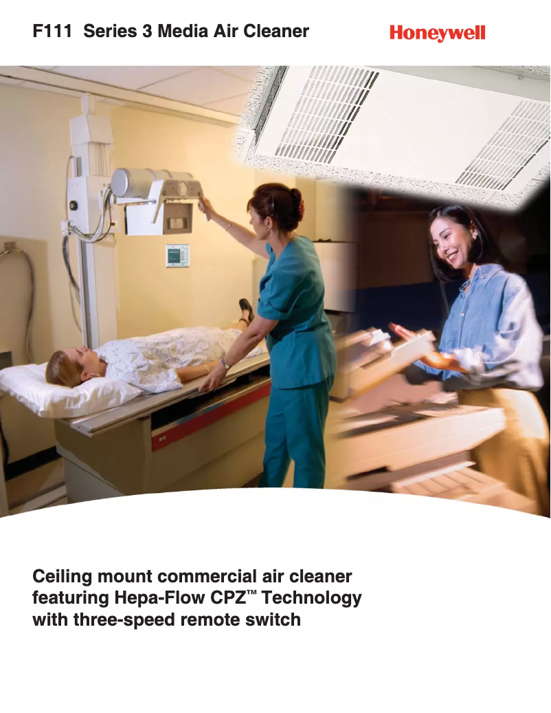 Página 1 del manual Folleto Honeywell F111C1020W-3S