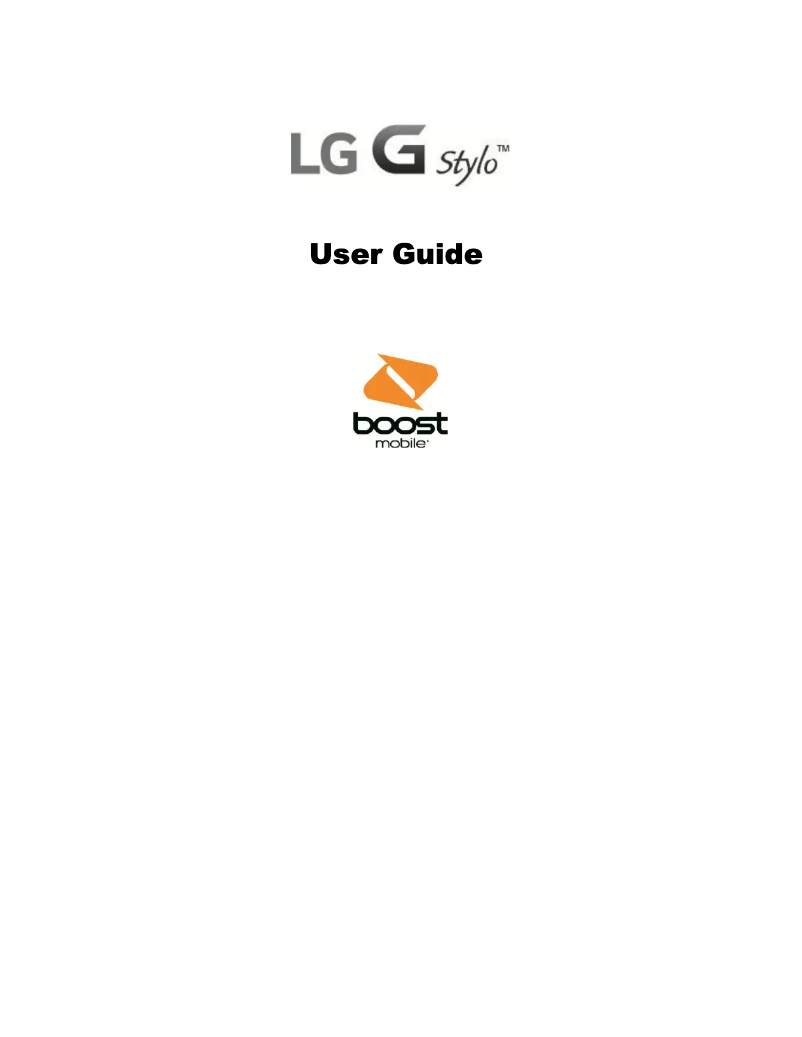 Page 1 de la notice Manuel utilisateur LG G Stylo