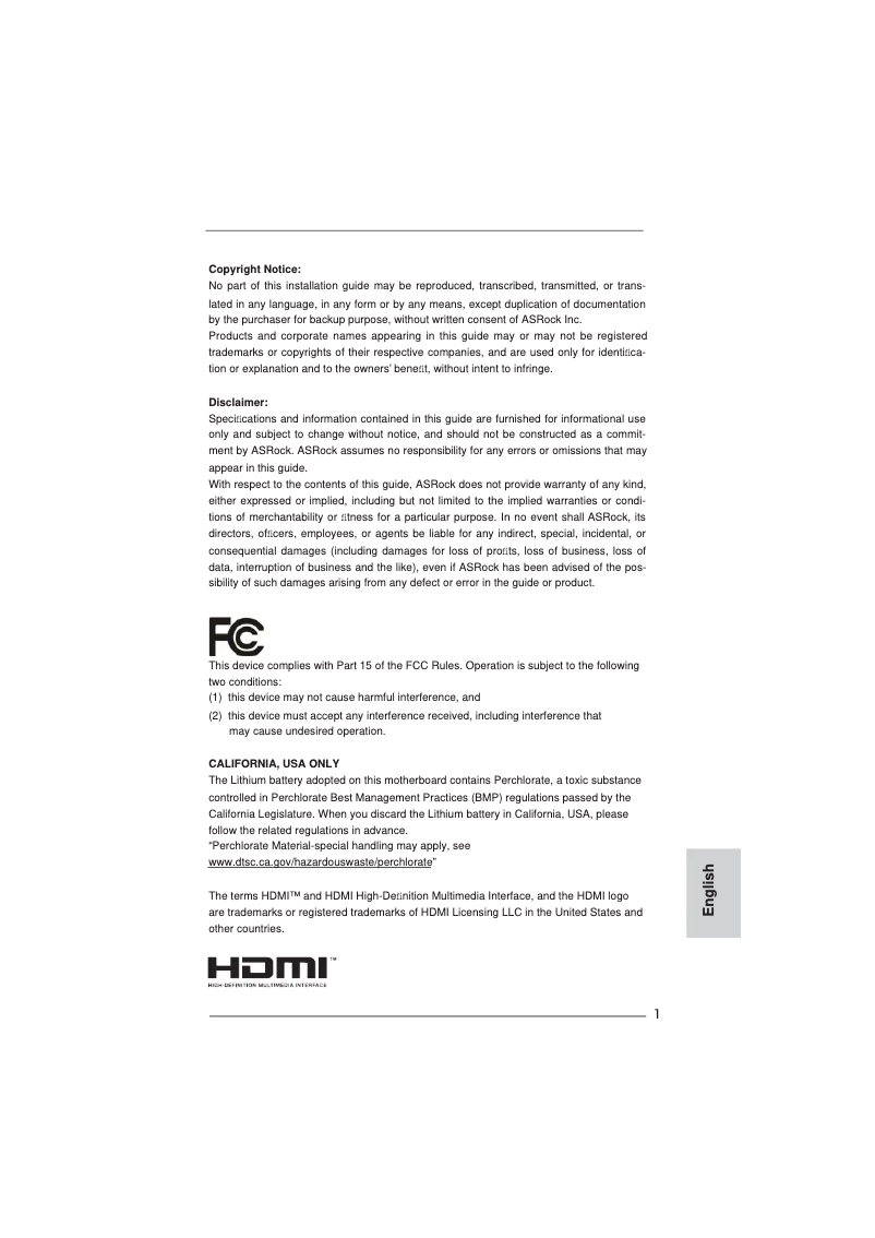 Page 1 de la notice Manuel utilisateur Asrock 890GX Extreme3