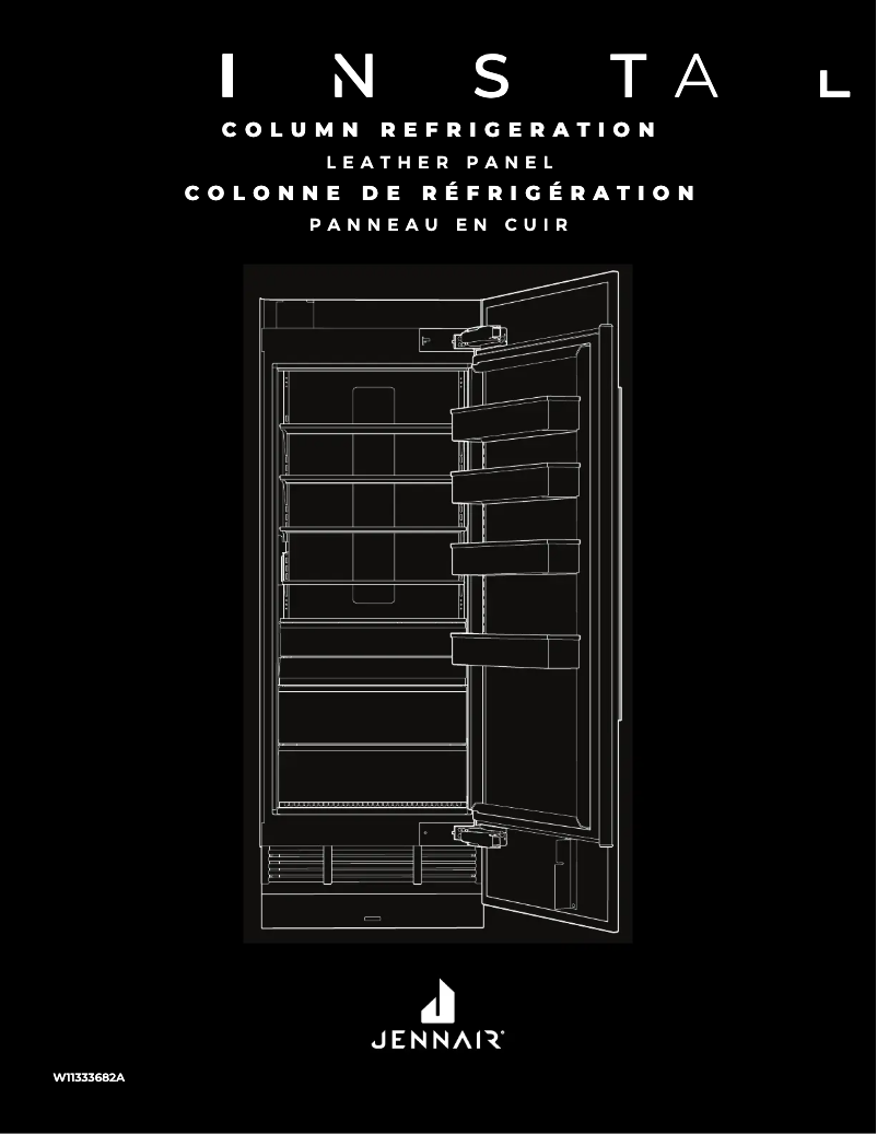 Page 1 de la notice Guide d'installation JennAir CARBON18L