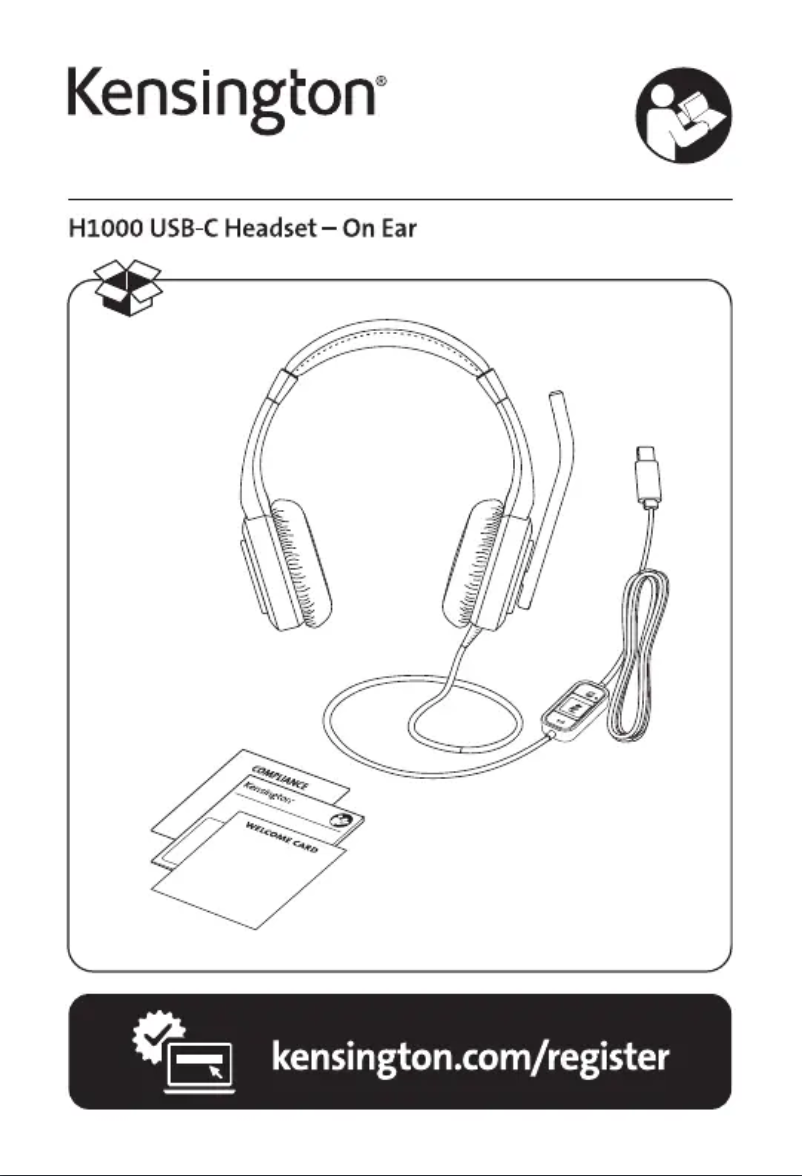Page 1 de la notice Manuel utilisateur Kensington H1000