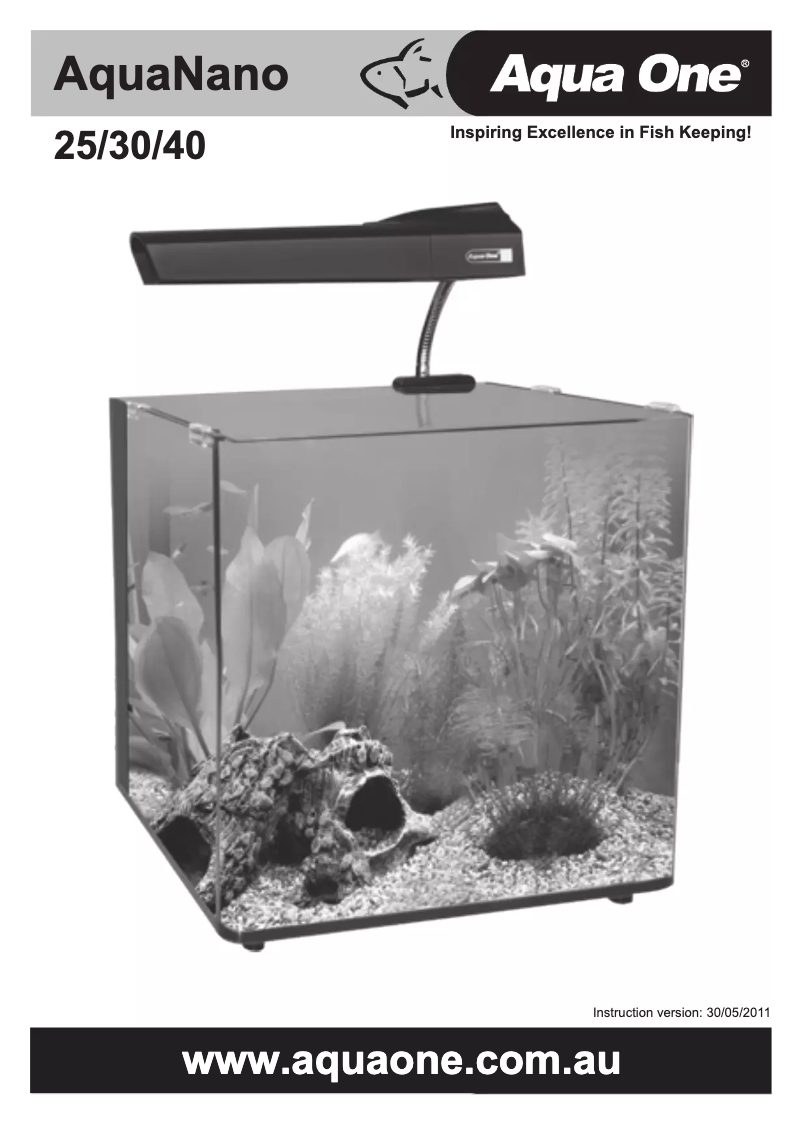 Page 1 de la notice Manuel utilisateur Aqua One AquaNano 25