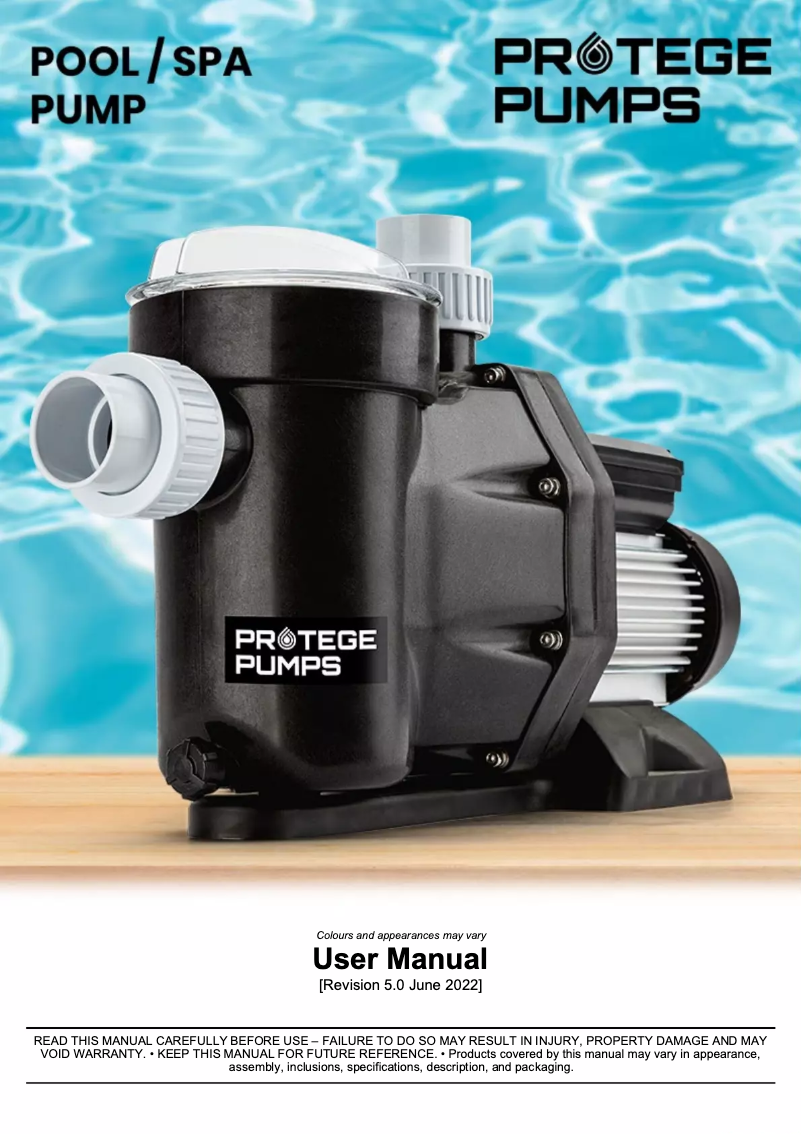 Page 1 de la notice Manuel utilisateur Protege SPPE 100