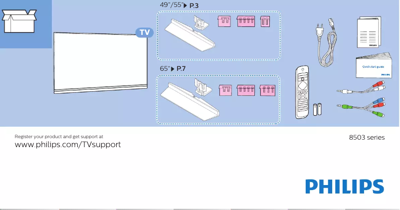 Página 1 del manual Guía de inicio rápido Philips 65PUS8503