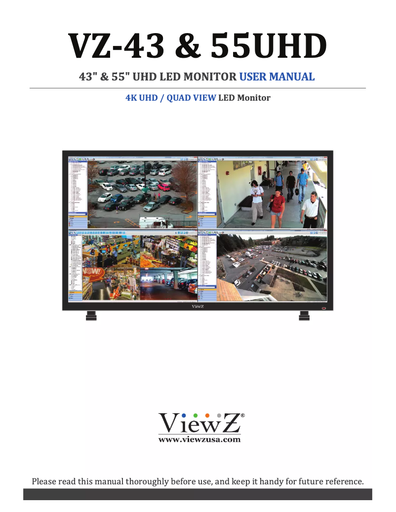 Página 1 del manual Manual de usuario ViewZ VZ-43UHD