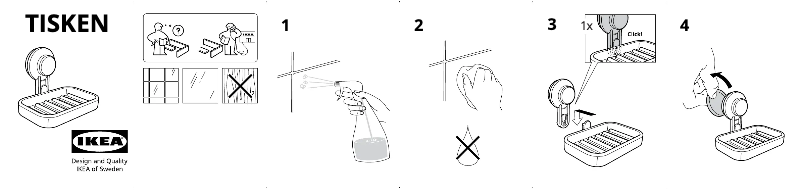 Page 1 de la notice Manuel utilisateur Ikea TISKEN 903.812.84