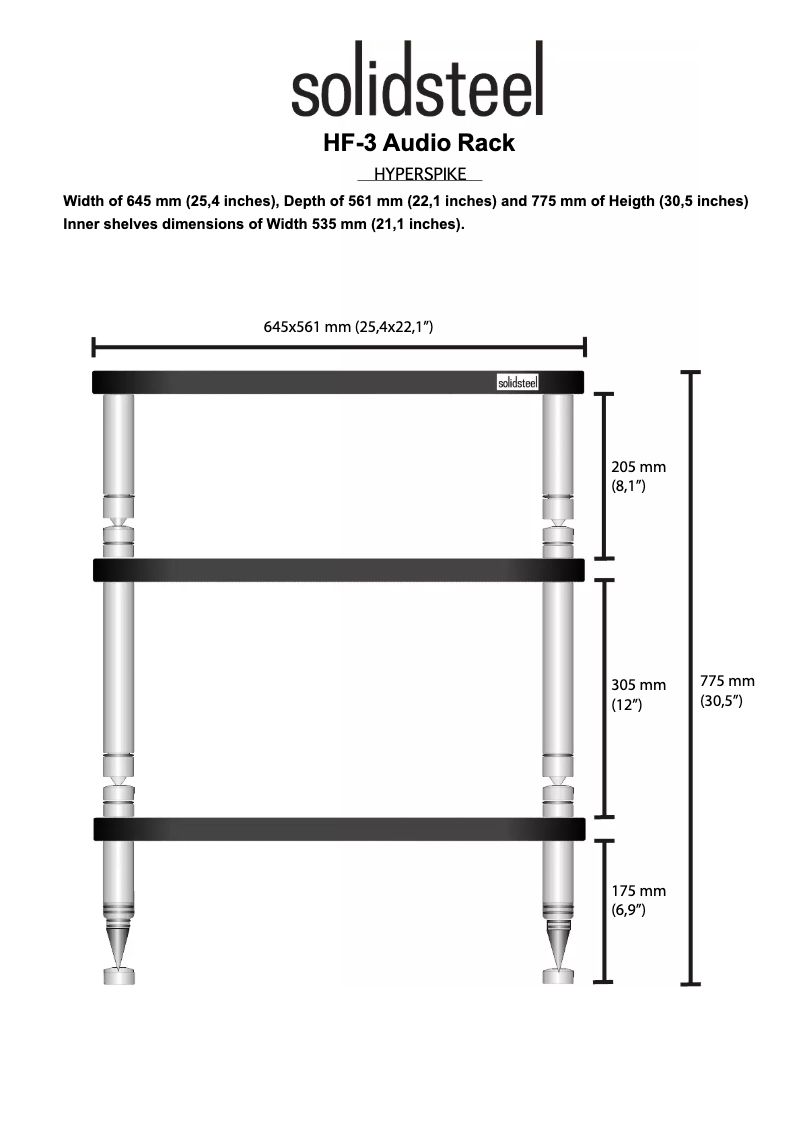 Page 1 de la notice Mode d'emploi Solidsteel Hyperspike HF-3