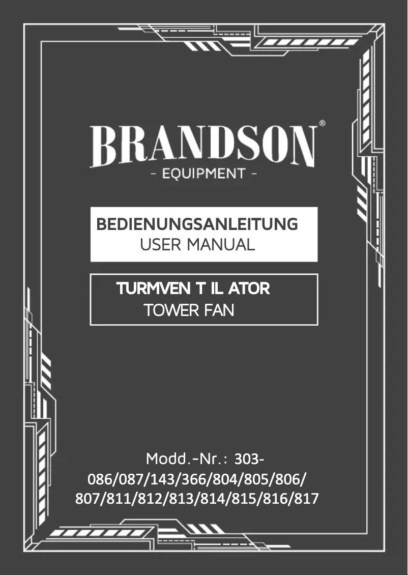 Page 1 de la notice Manuel utilisateur Brandson 303816