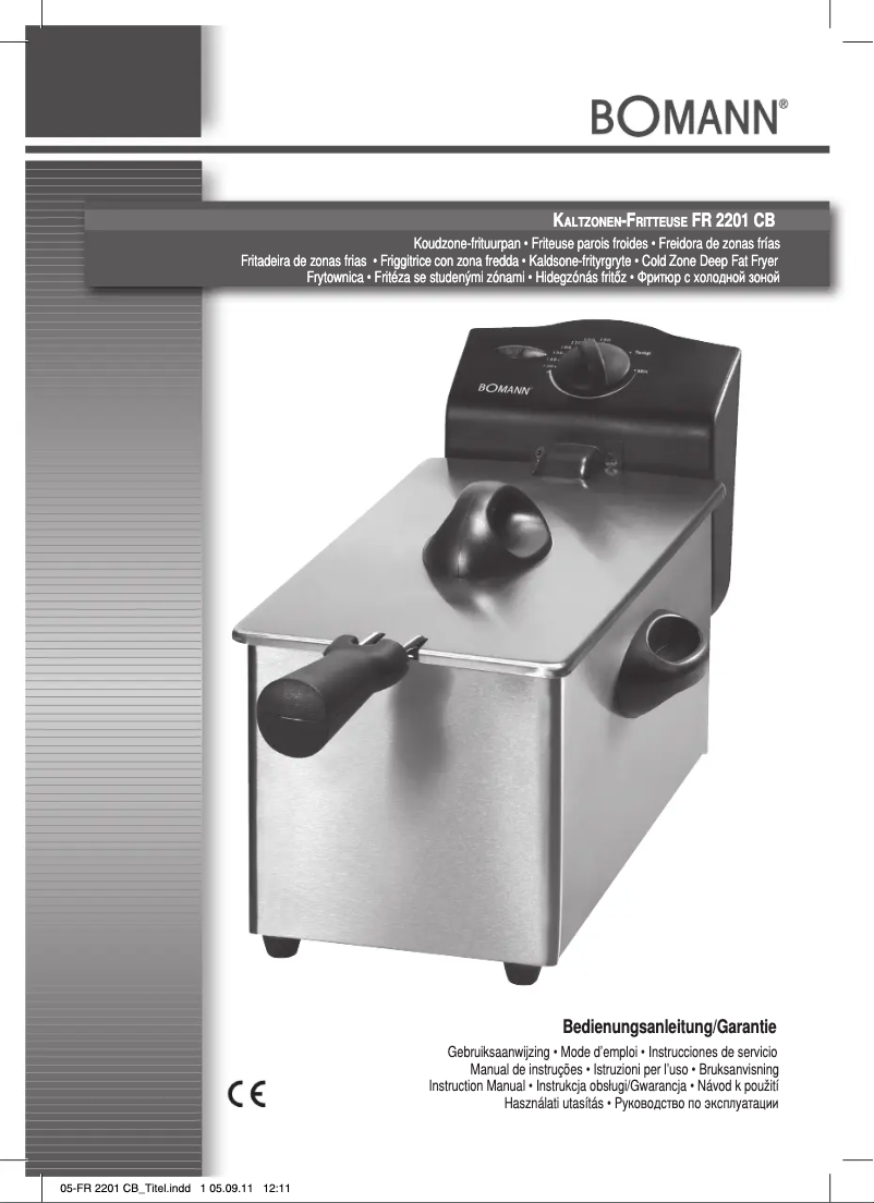 Page 1 de la notice Manuel utilisateur Bomann FR 2201 CB
