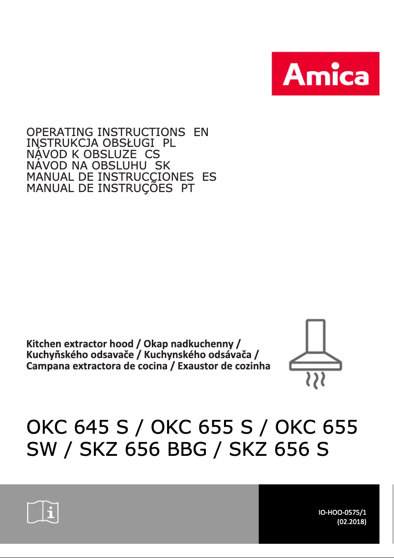Page 1 of the manual User Manual Amica OKC655S