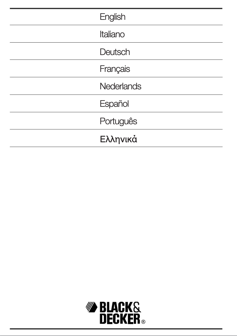 Page 1 de la notice Manuel utilisateur Black & Decker GL555