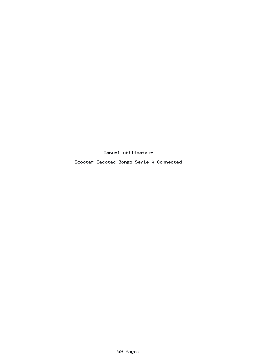 Page 1 de la notice Manuel utilisateur Cecotec Bongo Serie A Connected