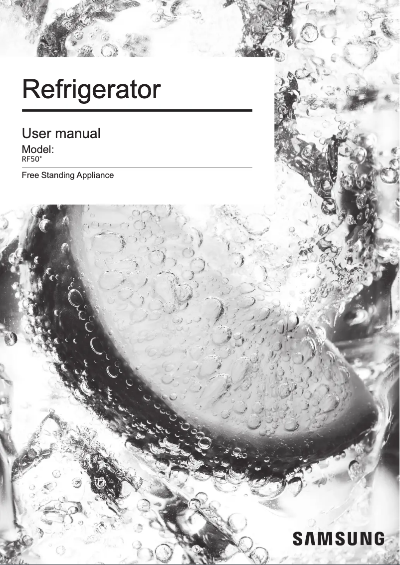 Página 1 del manual Manual de usuario Samsung RF50K5920B1