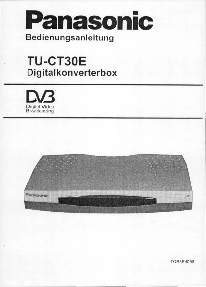 Página 1 del manual Manual de usuario Panasonic TU-CT30E