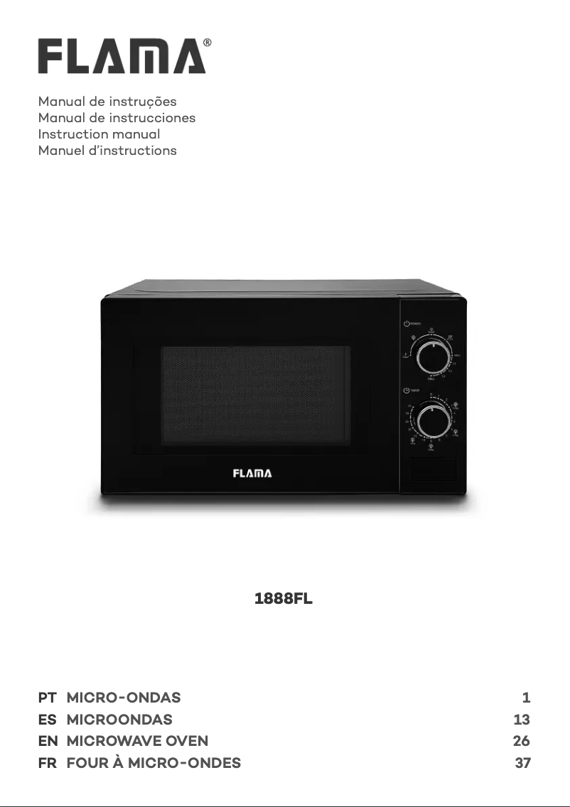 Page 1 de la notice Manuel utilisateur Flama 1888FL