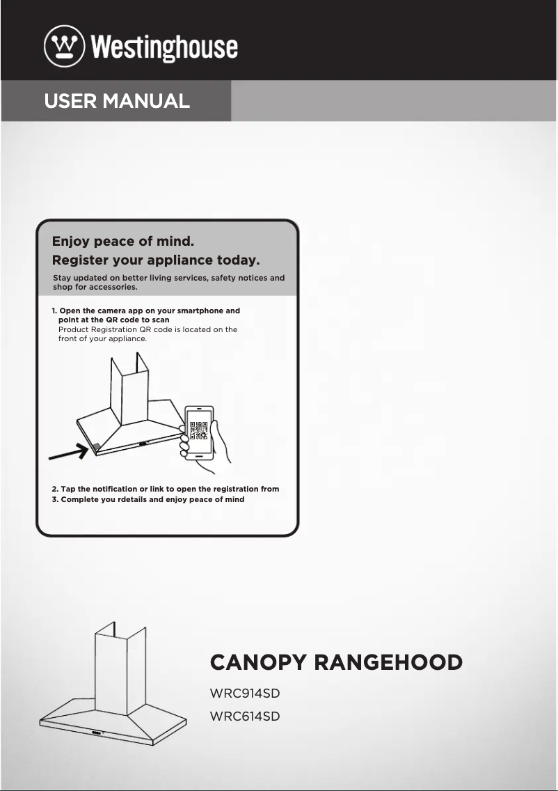 Página 1 del manual Manual de usuario Westinghouse WRC914SD