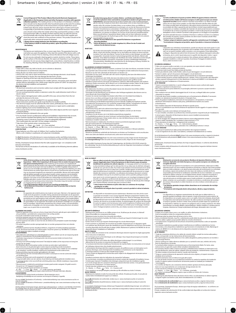 Página 1 del manual Manual de usuario Smartwares ES360I