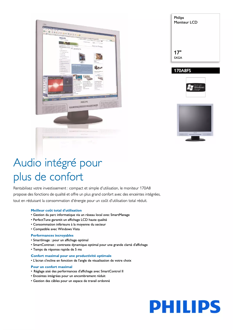 Page n°1 - Fiche technique Philips 170A8FS