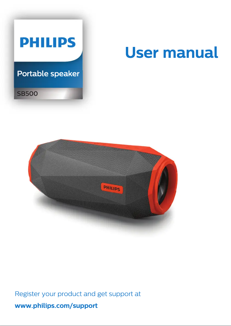 Page 1 de la notice Mode d'emploi Philips SB500B