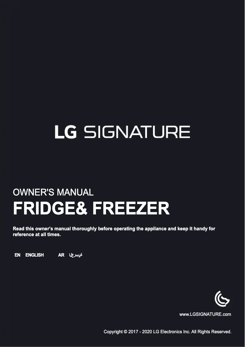 Page 1 de la notice Manuel utilisateur LG LSS304JDVL