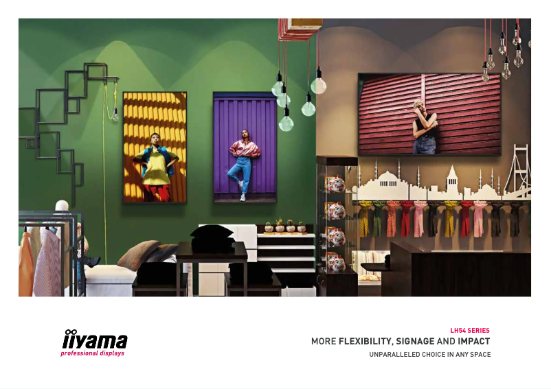 Page 1 de la notice Brochure Iiyama ProLite LH5554UHS