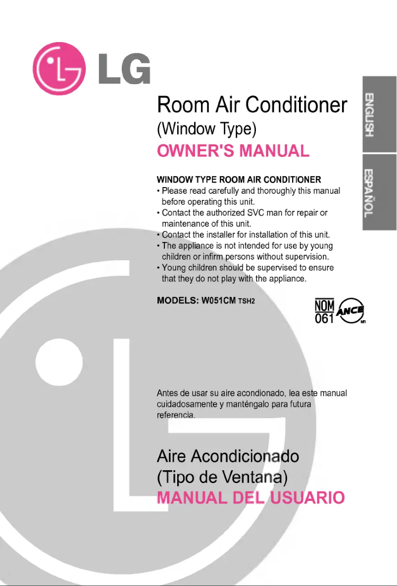 Página 1 del manual Manual de usuario LG TWC051HGMK2