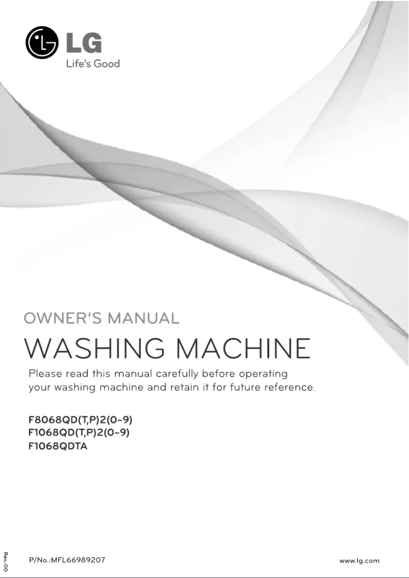 Página 1 del manual Manual de usuario LG F1068QDTA