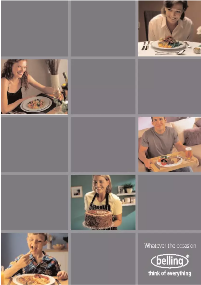 Page 1 de la notice Manuel utilisateur Belling Classic 1100 DFT