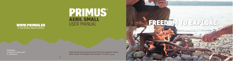 Page 1 de la notice Manuel utilisateur Primus Aeril Small