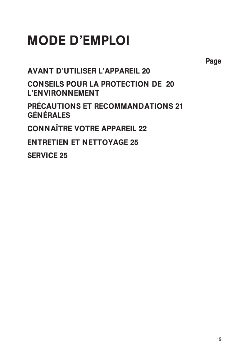 Página 1 del manual Manual de instrucciones Whirlpool AFB 828